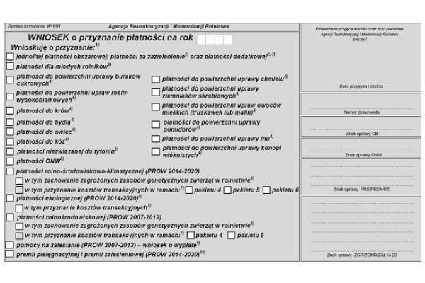 Rozpoczął się nabór wniosków o przyznanie płatności obszarowych za 2016 r.